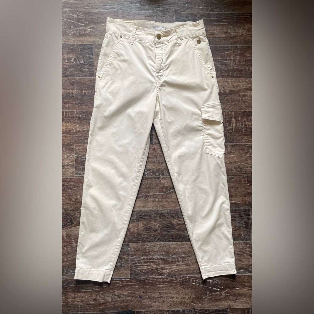 Summum Woman luxury casual ivory pants womens 6